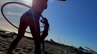 SparksGoWild - Threesome on a Beach with Hot Blonde and Sexy Brunette and Hot Guy [FullHD 1080P], tube amateur porn videos on pov -1