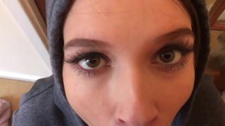 Kinkycouple111 – CUSTOM Hoodie blowjob w/ massive facial-6