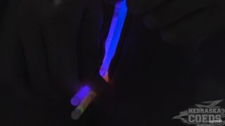 NebraskaCoeds 20160503 19yo sharlote penetrating her virgin pussy with glowsticks to stretch herself-2