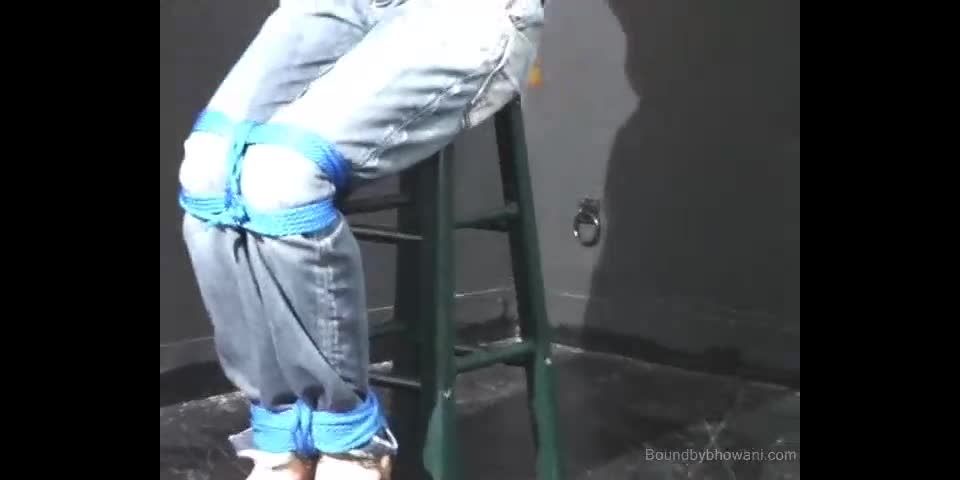 Blue and White Bondage 2