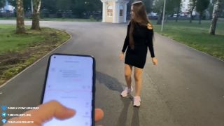 Deluxe Bitch - Cumming hard on a walk in a public park with a remote - controlled vibrator - Public orgasm-5