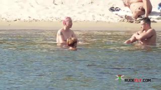 porn clip 14 hardcore sex gif hardcore porn | Long haired hottie shows her goods at the plage | nudism-0