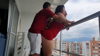 Kathalina777 Does A Delicious Fuck Anal On The Balcony Of Her HouseEnds With The Milk In Her Mout 1080p-7