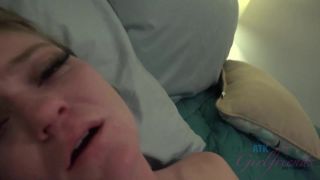 Chloe works you good with her feet, and you cum on her face!!!-8