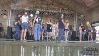 Sporty Young Girls Wet Tshirt Boob Contest at Abate 2014 Biker Rally Algona Iowa public Beth-9