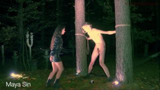 free adult clip 38 giving birth fetish fetish porn | Maya Sin – Ballbusting In The Depths Of A Dark Forest 4K | fetish-5