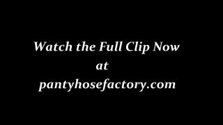 Lilmizzunique gives Lucky Fan a Pantyhose Footjob-9