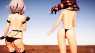 [GetFreeDays.com] MMD Vtuber Kizuna Ai x Chloe Sakamata Bikini Dance Adult Film May 2023-4