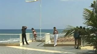 Mafalda - BTS - beach and 2 boys GroupSex-1