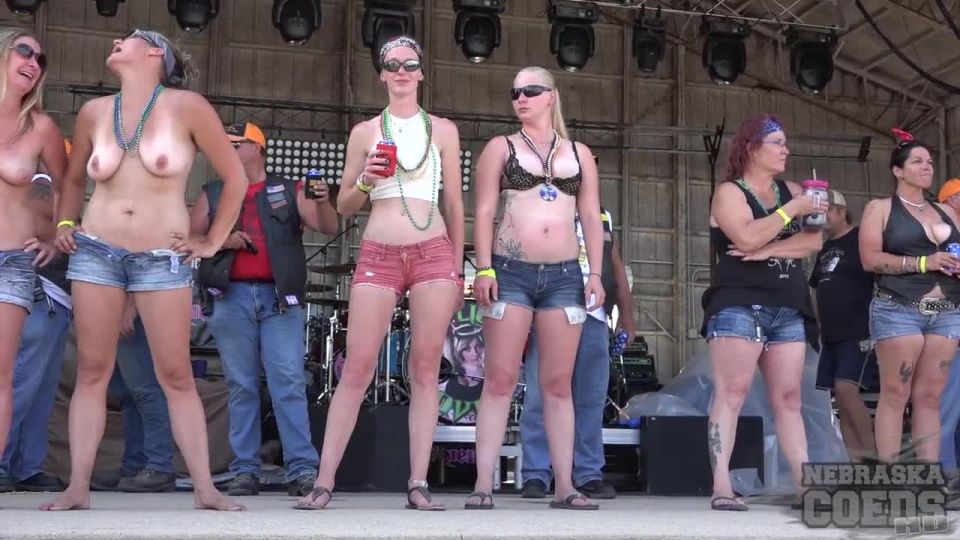 First Wet T At Abate Of Iowa Biker Rally 4th Of July Weekend 2016 SmallTits!