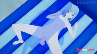 Yoisaki Kanade short hair and I have intense sex on the beach at night. - Project SEKAI Hentai-6