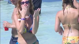 Florida Girls Partying on a Sandbar and Flashing Milf-2