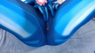 Samus Aran Double-Plugged & EXTREME Leg Shaking Orgasms-3