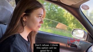 Vallery Ray - Whore sucked in the car and cheated her boyfriend 1080P - Car blowjob-4