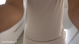 Jeny Smith – Madhouse Stairs pantyhose -4