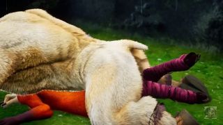 Monster Cock Minotaur fuck furry Foxy Girl and Tiger Girl in the rain - romantic fun-6