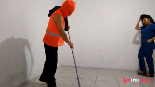 [GetFreeDays.com] Nurse flirts with the street sweeper and offers him a delicious blowjob Adult Video January 2023-0