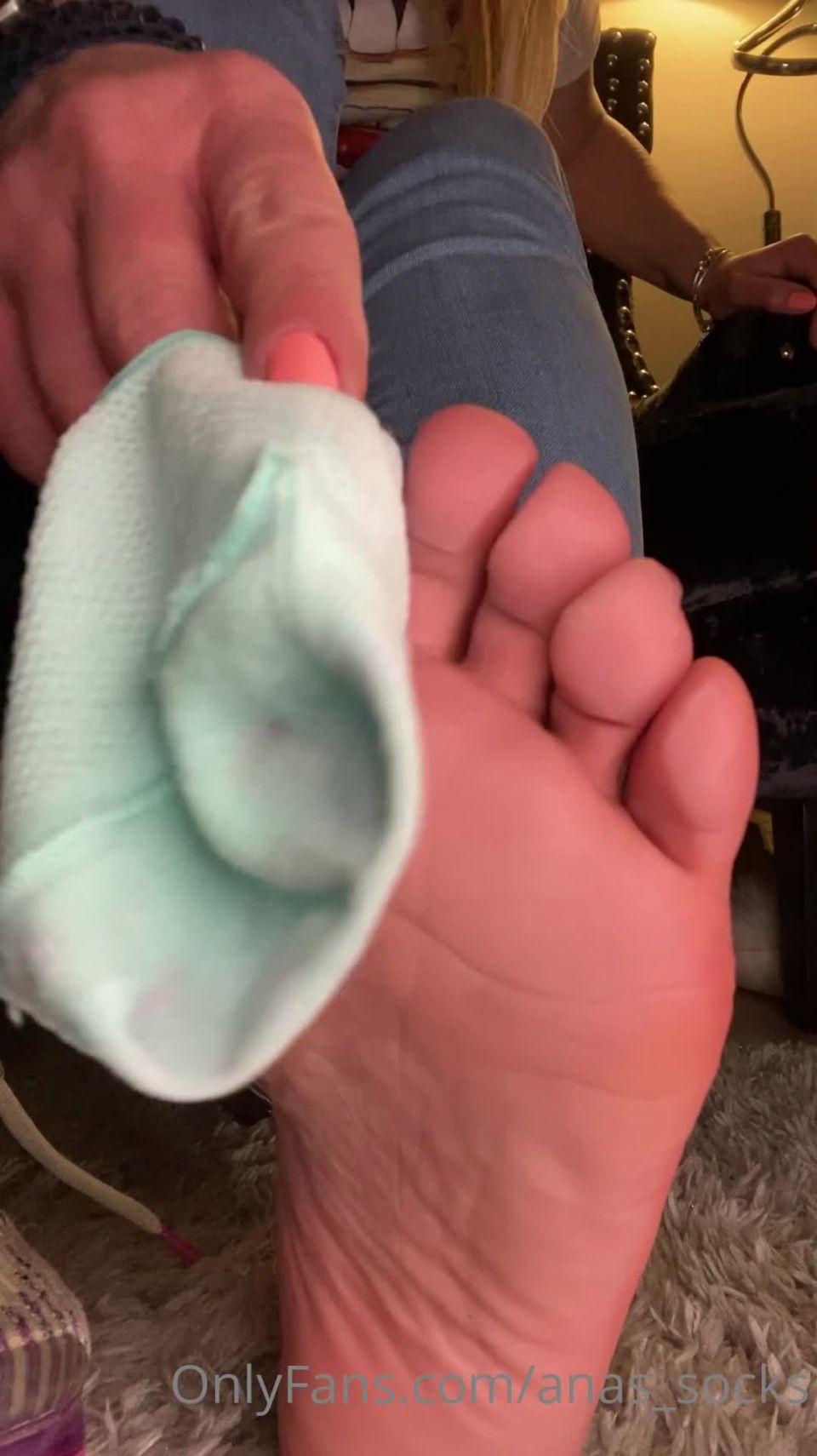 online adult video 23 anas socks 31-03-2021-2070144054-Taking off my shoes after a long day at work watching football and teasing you with - feet - feet porn cougar foot fetish
