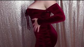 Brie White - Big Tits Velvet Dress Femdom JOI femdom -6