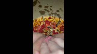 Arabian SnowWhite - PIZZA-CUM ON FOOD-KINKY FETISH FEMALE MASTURBATION-BEST TEEN AMATEUR-ARABIAN SNOWWHITE-LOS ANGELES G-0