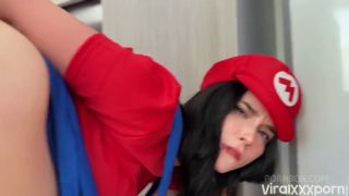  2 on 1 Sweetie Fox Sweetie Fox Masturbating in Sexy Mario Cosplay Riding Big Dildo to Intense Orgasm-5
