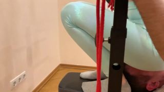 online clip 21 Petite Princess FemDom – Red Head Mistress Sofi In Blue Leggings In GYM on femdom porn aiden starr femdom-4