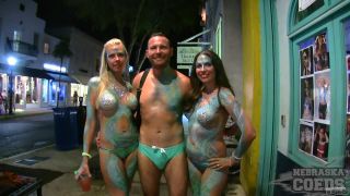 Fantasy Fest Live 2018 Week Street Festival Girls Flashing Boobs Pussy And Body Paint Public!-1