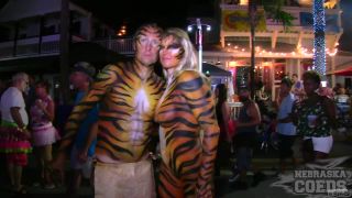 Fantasy Fest Live 2018 Week Street Festival Girls Flashing Boobs Pussy And Body Paint Public!-3