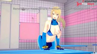Samus Aran on bikini BJ sex  Metroid  Full and POV on patreon Fantasyking3-1