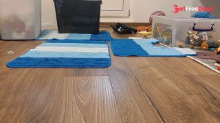 Sexy MILF, hairy pussy, big ass, vacuum cleaner in empty house. Latina with big hairy tits.-3
