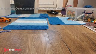 Sexy MILF, hairy pussy, big ass, vacuum cleaner in empty house. Latina with big hairy tits.-6