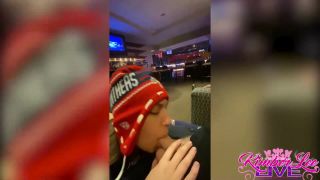 online video 46 Kimber Lee – Sucking Cock at the Hockey Game, night blowjob on blowjob porn -2