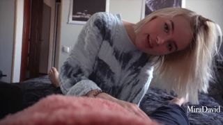 xxx video clip 41 busty blonde hairy hardcore porn | MiraDavid - Babe Gives Slobbering Deepthroat Blowjob And Takes On Belly  | hardcore-0