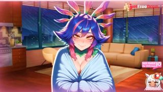 F4M Cute Chameleon Girl Got Caught in the Rain and Needs Your Body to Warm Up Lewd ASMR-2