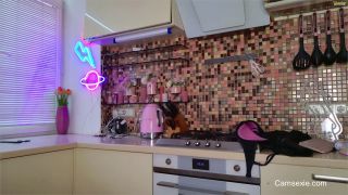 6257 Hot German Tattoo Girl Solo Masturbation In Kitchen-5