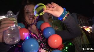 Mardi Gras Chicks on Bourbon Street SmallTits!-3