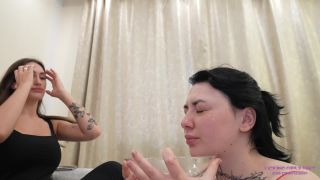 video 19 mature smoking fetish Licking Girls Feet: Pamela And Sarah - We will feed you our spit and snot, fetish on femdom porn-1