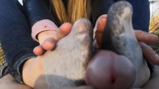 online porn clip 20 Public Footjob And Socks Job From Beauty On In The Park Close View – Oksifootjob | domination | femdom porn christmas femdom-4