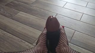Verified Amateurs Ultimate Nylon Foot Tease with an XL Black Dildo-9