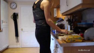 video 38 Jan Burton - On Kitchen In Stockings - fetish - fetish porn tongue fetish-1