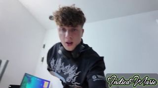 Big Tits Pussy Distraction From Gaming with Indica Marie-8
