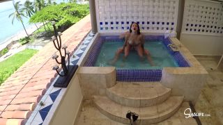 Sins life with kissa in underwater hot tub-7