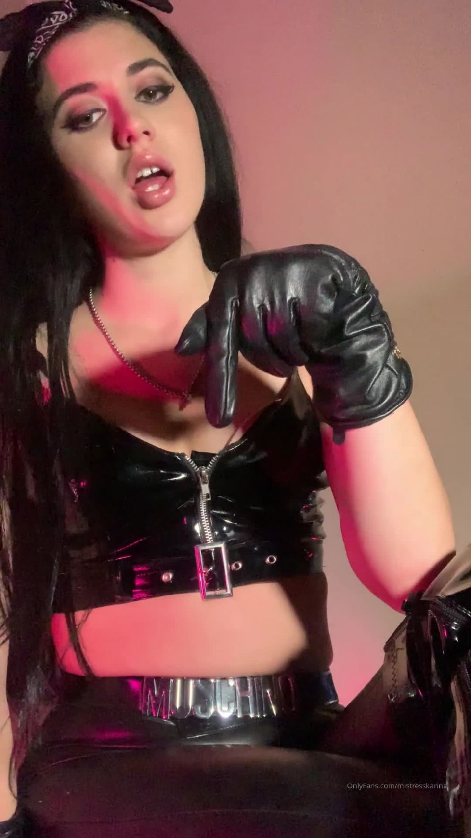 adult xxx clip 10 mistresskarina 06-11-2019 Self C-B-T instruction clip in leather gloves on femdom porn femdom gone wild