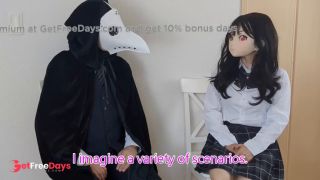 HENTAI Aibu. Back alley. sexy outfit. Sit down and masturbate with an electric vibrator.-8