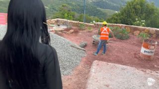 Small Petite Girl Pinay wife is unfaithful by sucking and fucking a construction worker's cock, he cums over her face-1