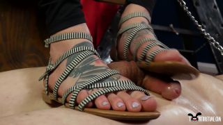 Rocky Emerson & Fluffy - Made To Cum From Rockys Sandals Before Some Post Orgasm Torment - Footjob-4