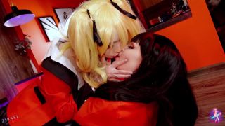 Catch My Vibe and Zirael Rem – Kakegurui Mary Pleases Horny Yumeko Fisting!-0