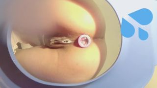 IndecentAlicePeeing with Creampie after a hard sex Camera Inside Toilet Bowl-3