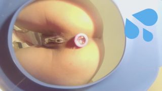 IndecentAlicePeeing with Creampie after a hard sex Camera Inside Toilet Bowl-7