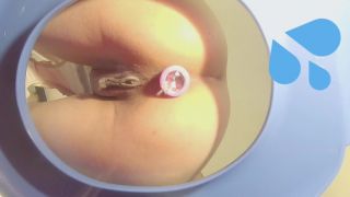 IndecentAlicePeeing with Creampie after a hard sex Camera Inside Toilet Bowl-8